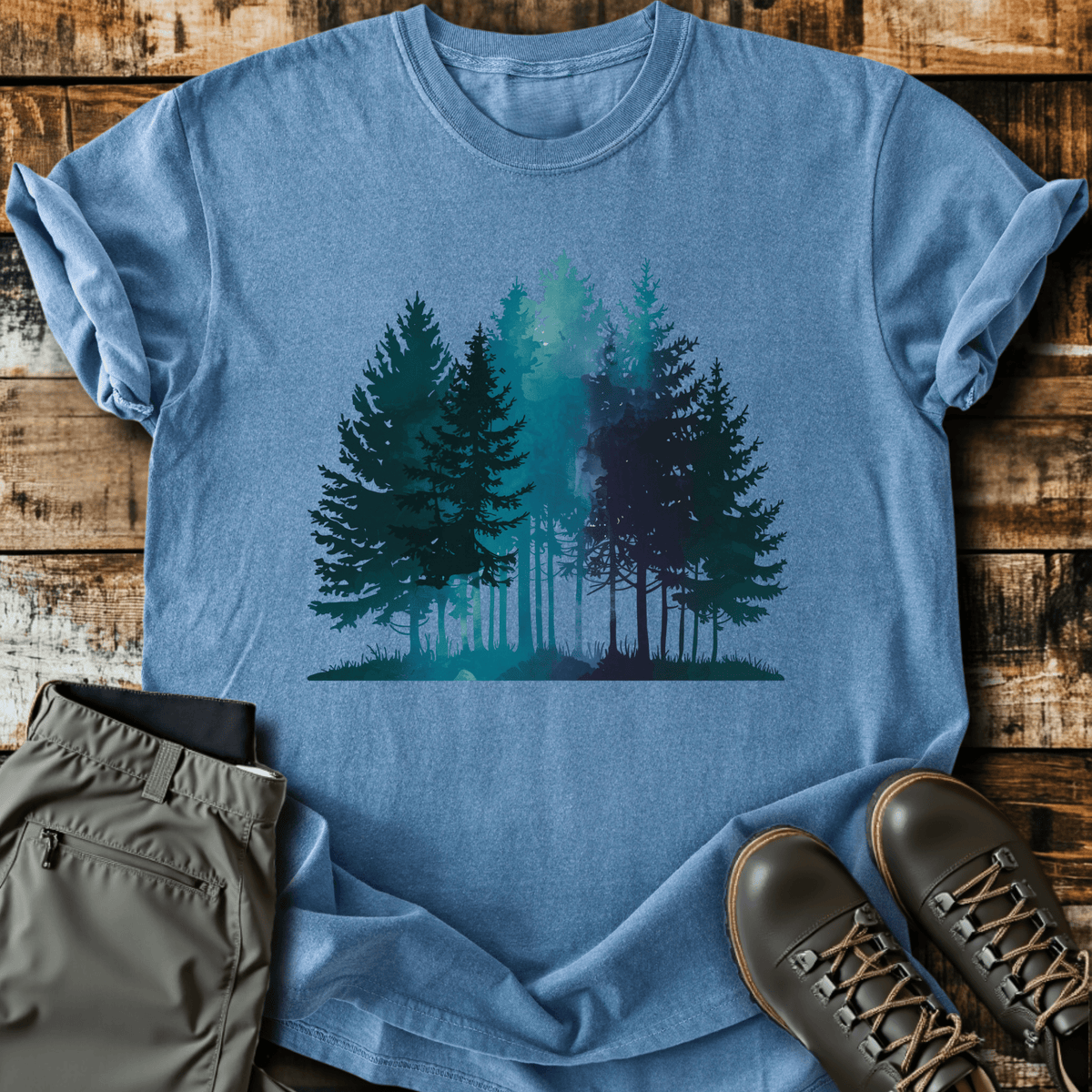 Water Color Forest T-shirt