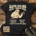 Sloth Club World Tour Back Print T-Shirt