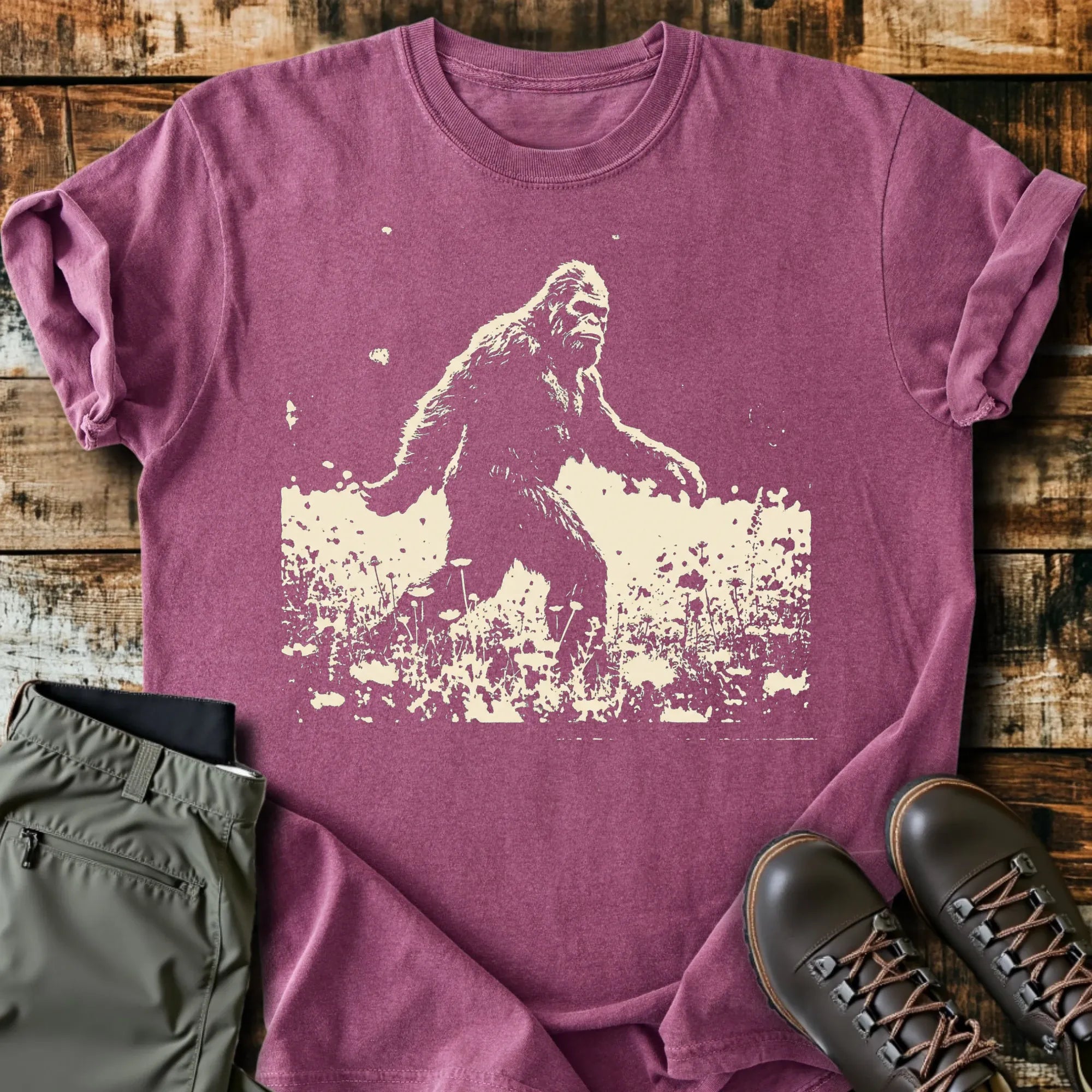 Bigfoot Frolicking T-Shirt