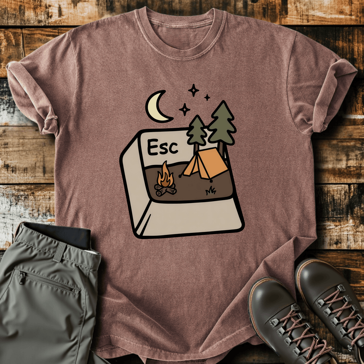 Escape Button T-Shirt