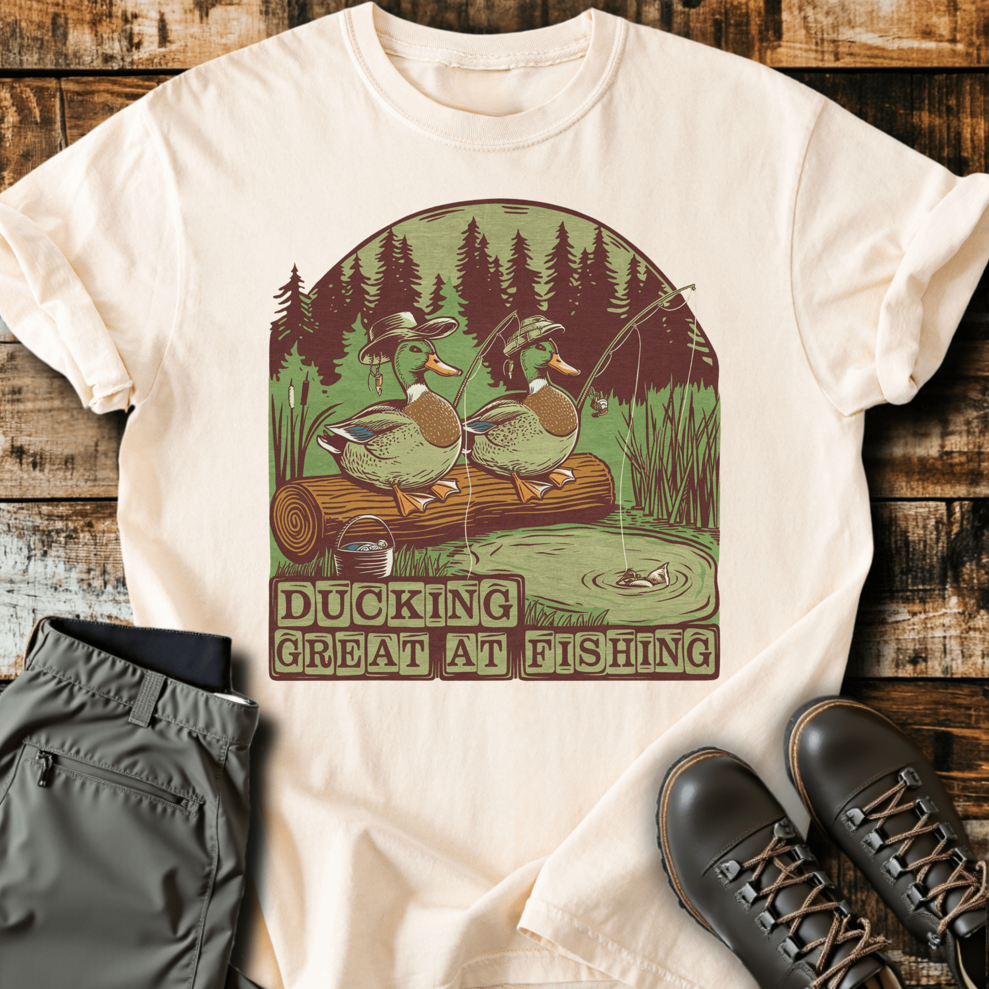 Ducking Fishing T-shirt