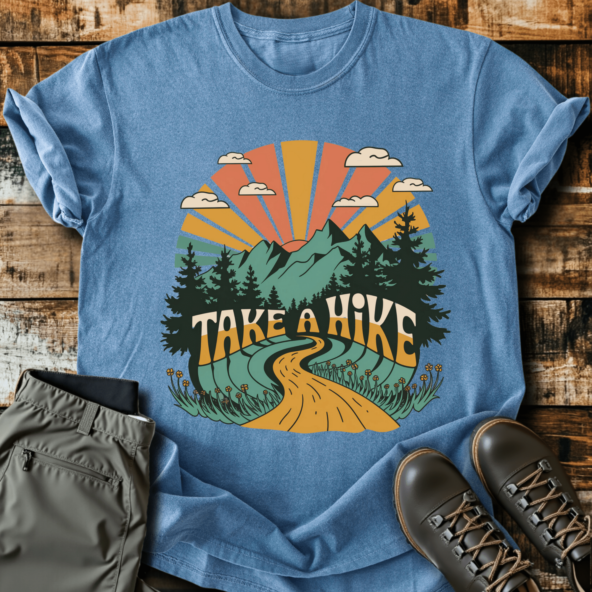 Retro Take A Hike T-shirt