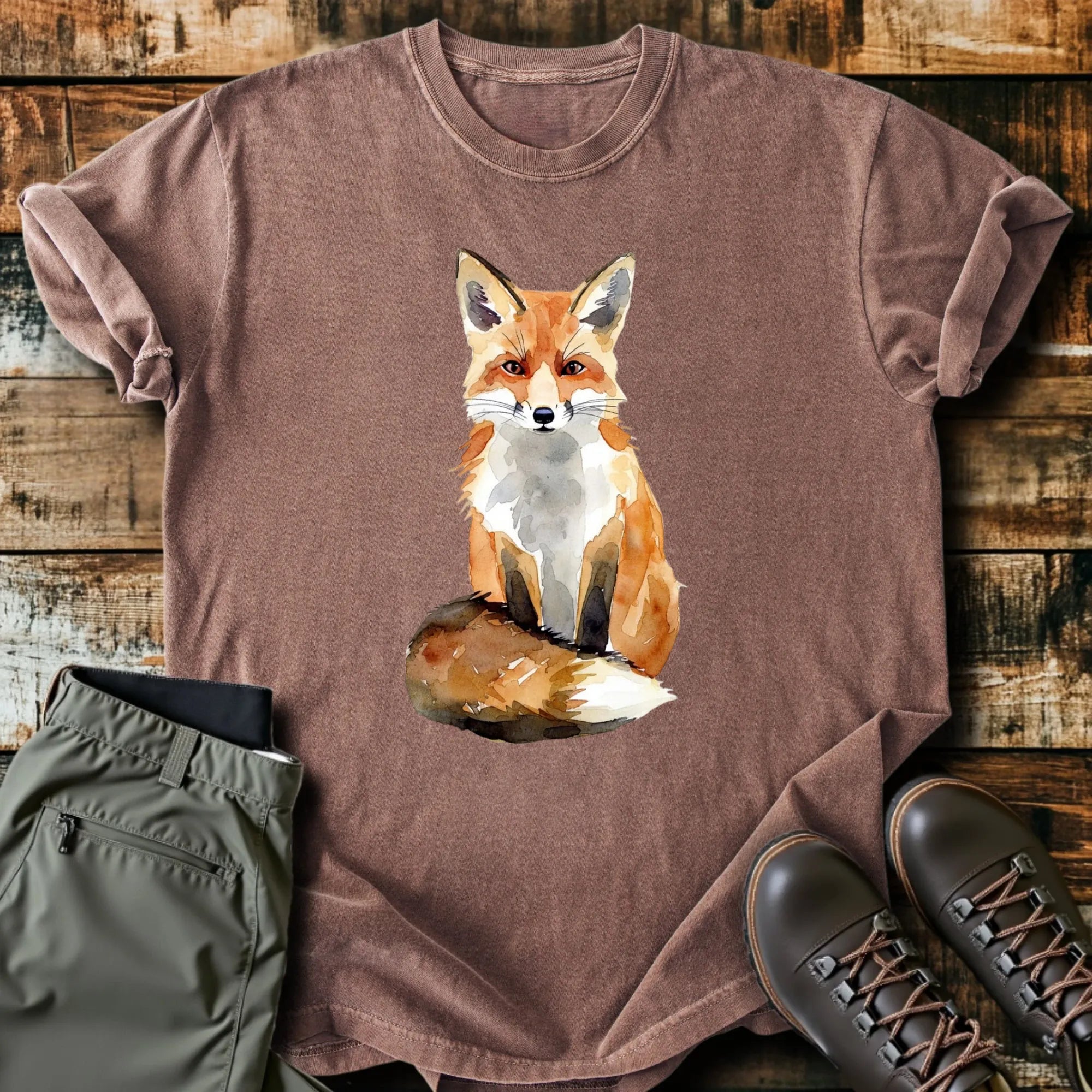 Watercolor Fox T-Shirt