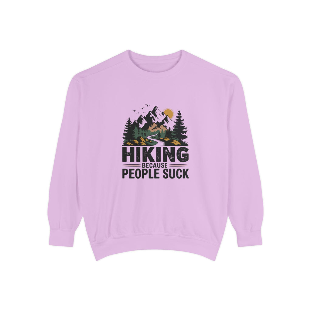 Hiking Because People Suck Sweatshirt