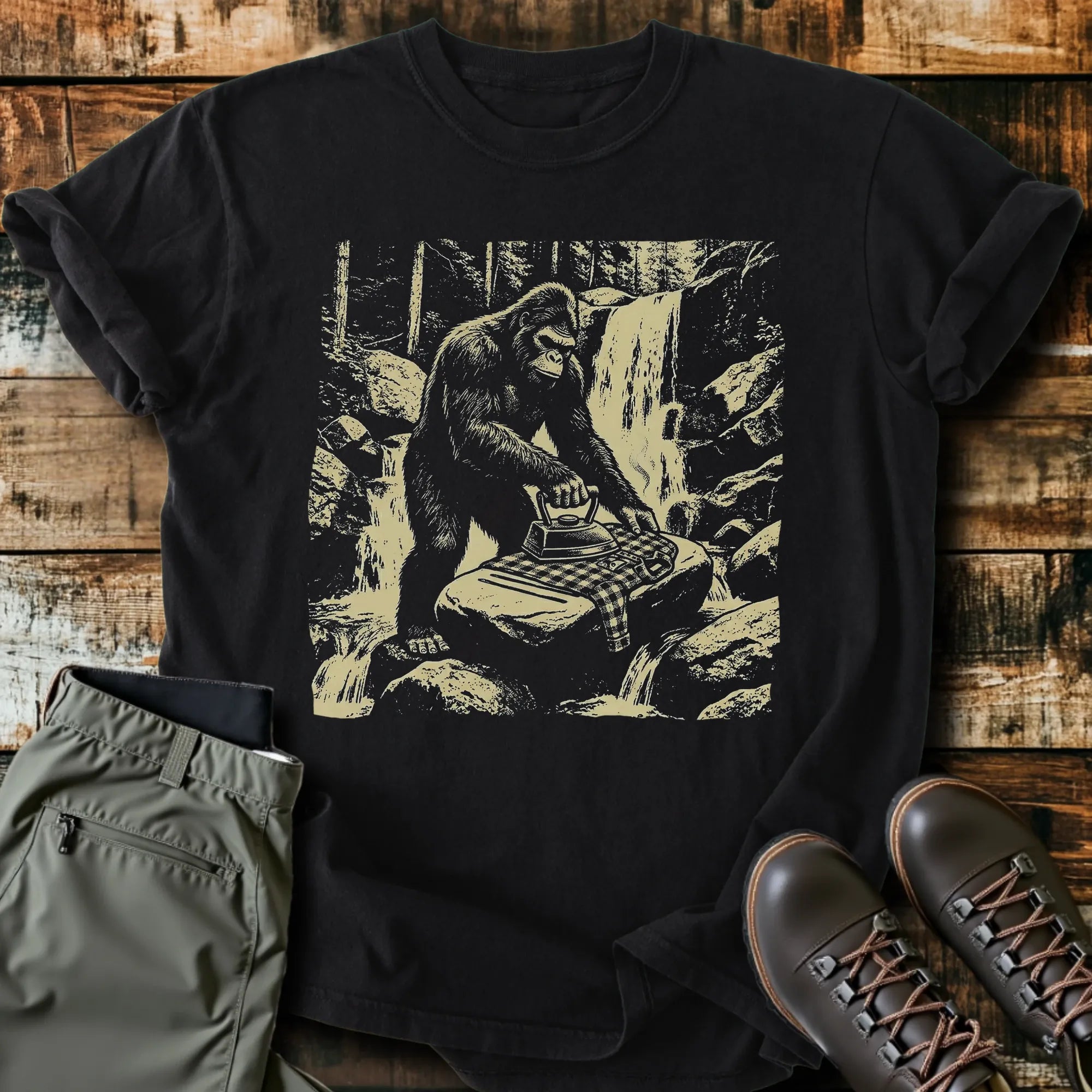 Bigfoot Ironing T-Shirt