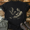 Bigfoot And Abe Lincoln Arm Wrestling T-Shirt