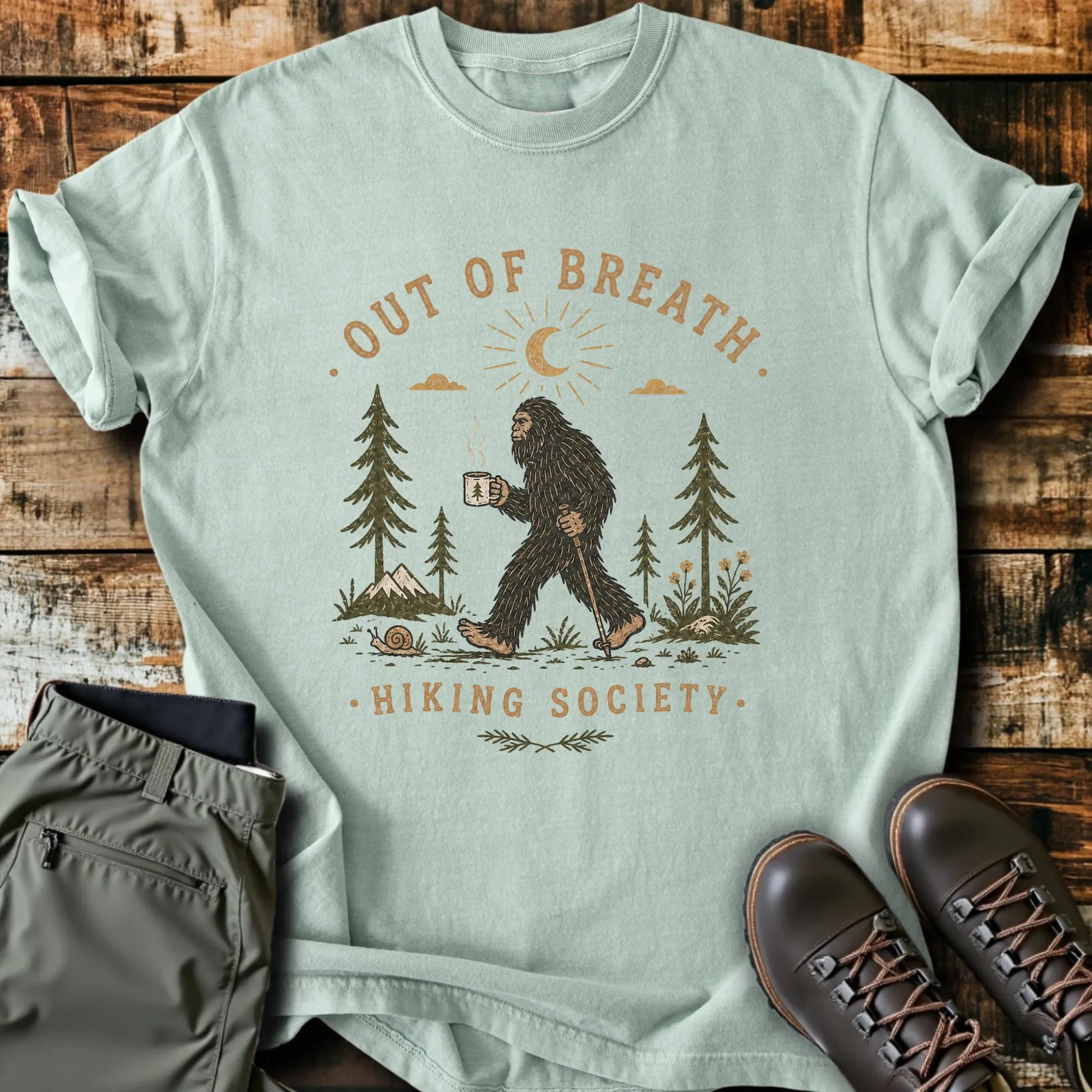 Out Of Breath Bigfoot T-Shirt