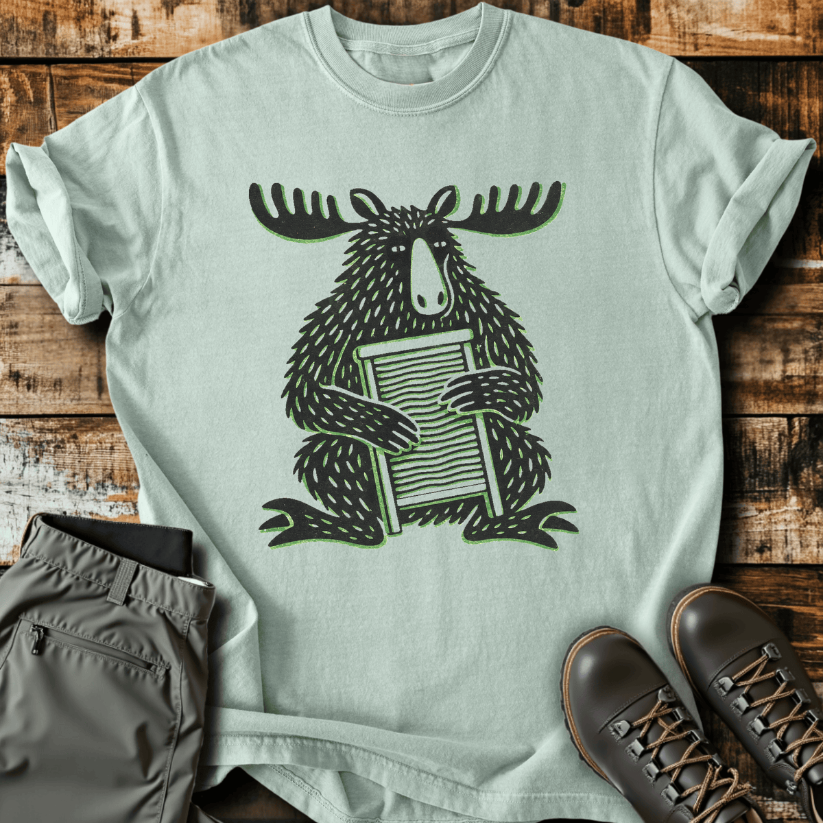 Washboard Moose T-Shirt