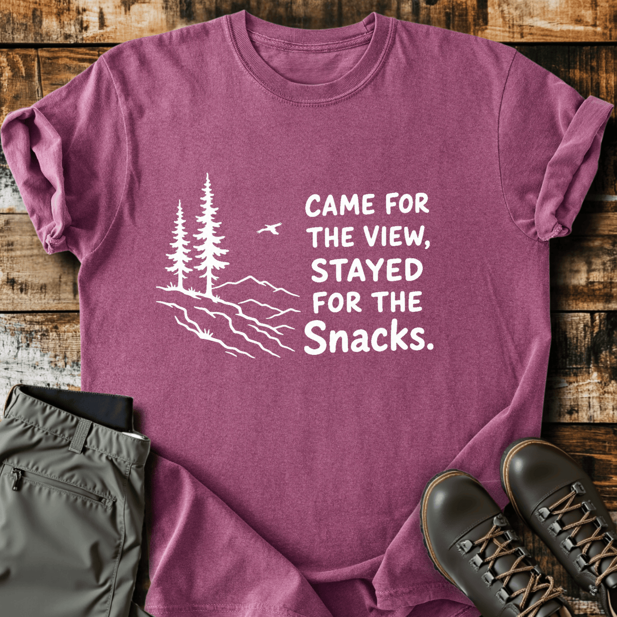 Stayed For The Snacks T-Shirt