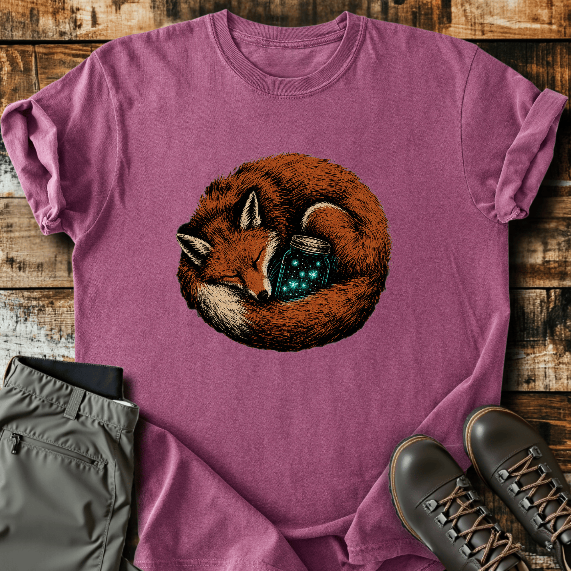 Fox And Fireflies T-Shirt