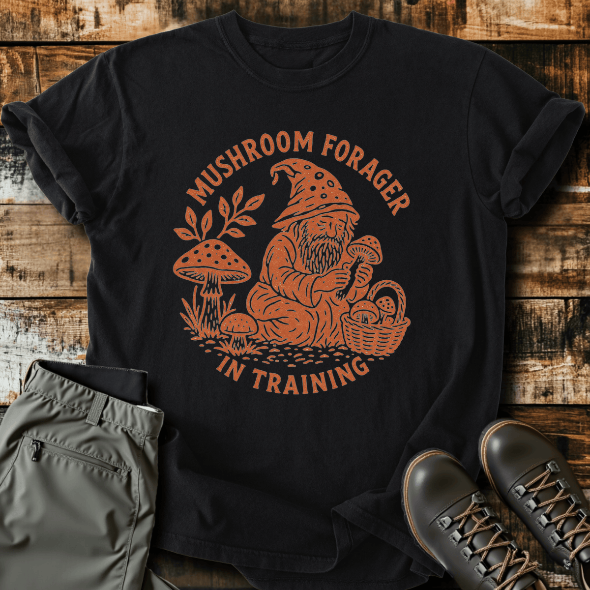 Mushroom Forager In Training T-Shirt
