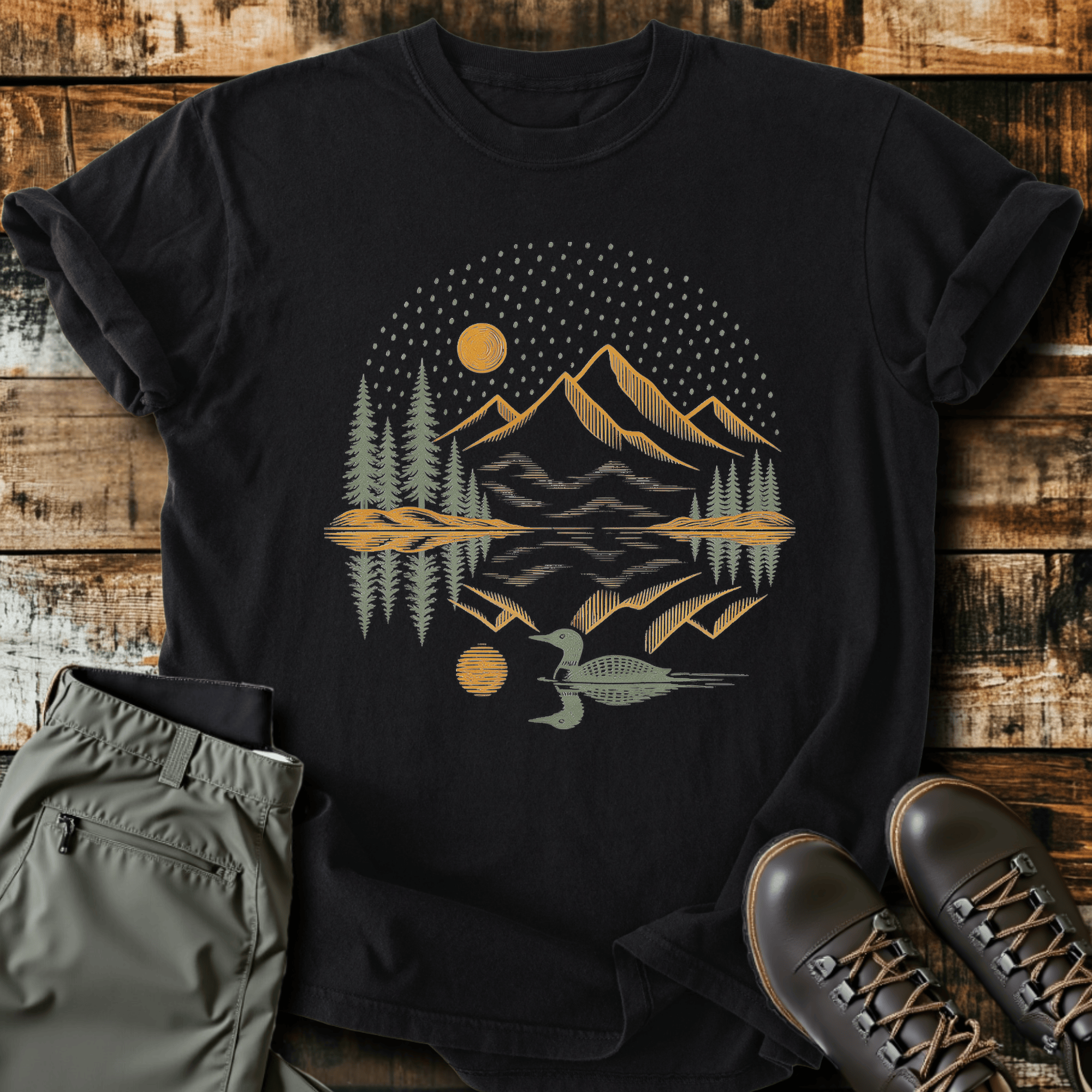 Loon Lake Reflections T-Shirt