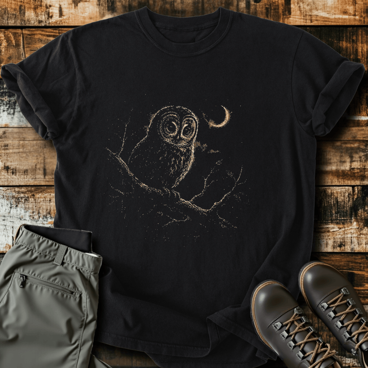 Owl Tucked In T-Shirt