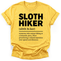 Sloth Hiker Definition T-Shirt