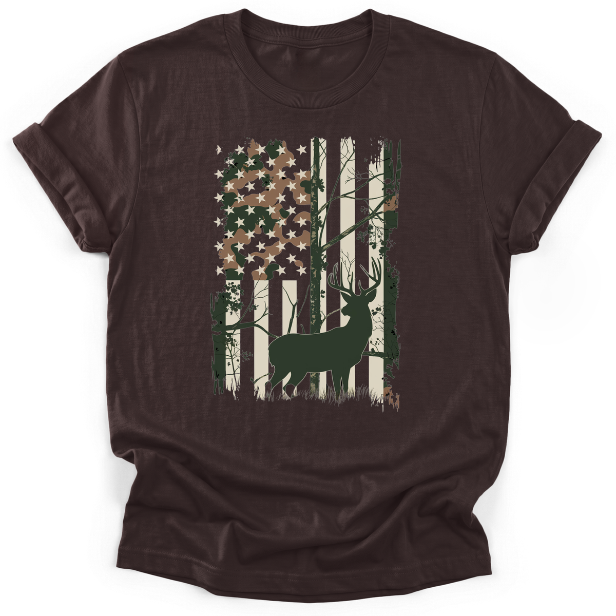 Stag American Flag T-Shirt