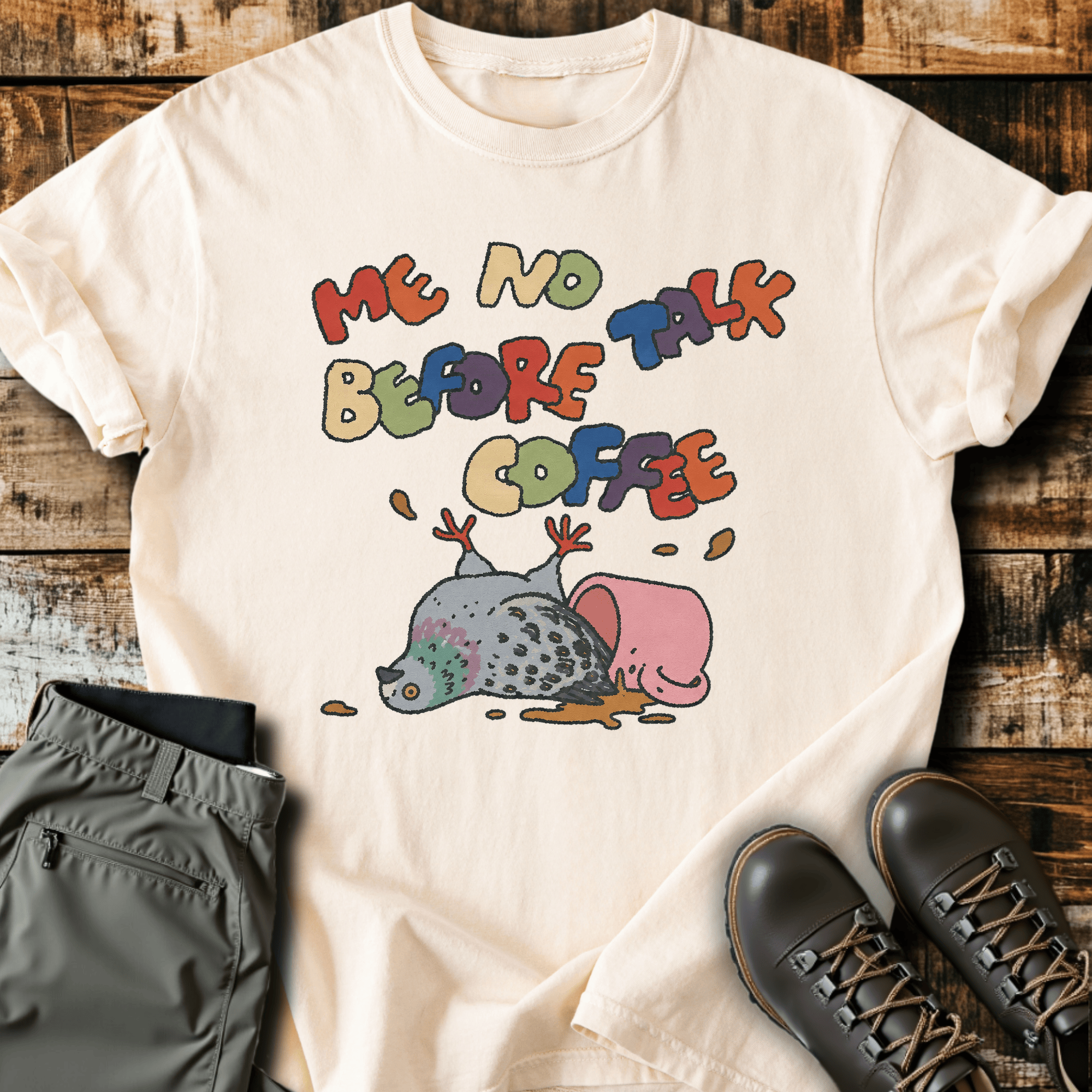 Me No Talk Before Coffee T-Shirt