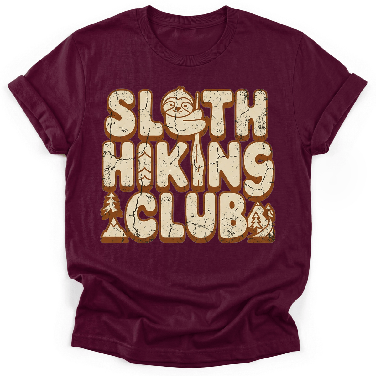 Sloth Club World Tour Back Print T-Shirt