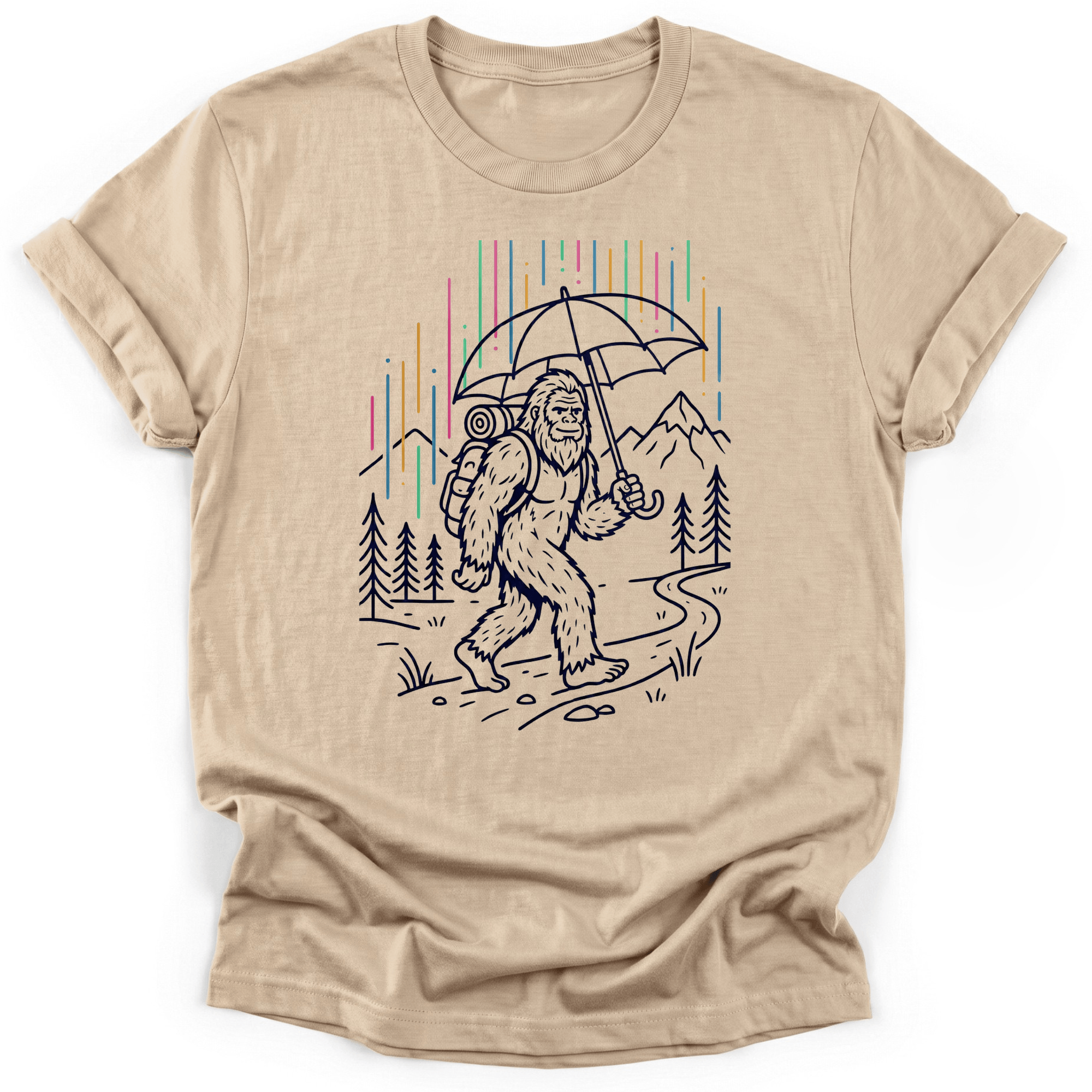 Raining Bigfoot T-Shirt